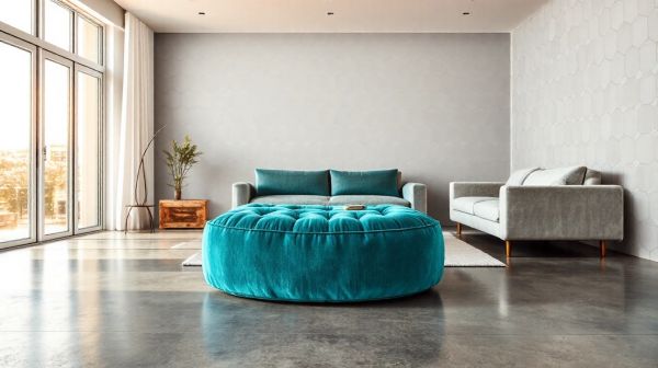 5 raisons d'inclure un pouf dans votre salon moderne