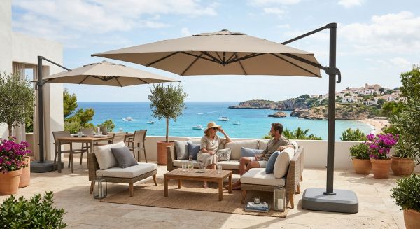 Top 5 parasols déportés pour allier confort et style